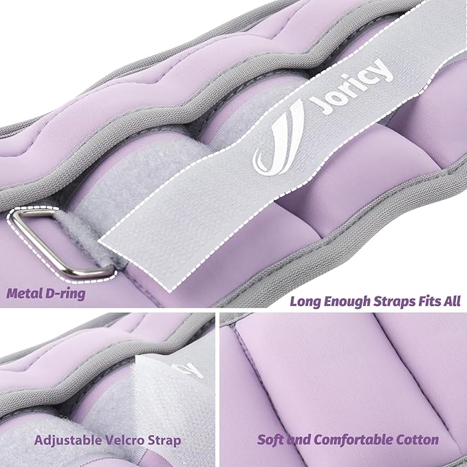 Adjustable Ankle Weights for Women Men Kids 1/2/3/4/5/6/8/10/12/20 1 Pair