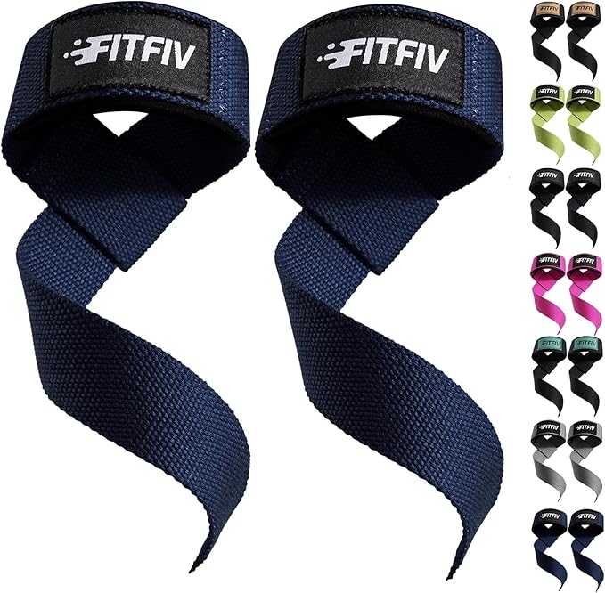 Lifting Straps for Weightlifting, Lifting Wrist Straps for Gym Strength Training, Neoprene-padded Wrist Cushion - Men & Women