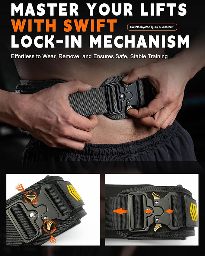 MANUEKLEAR Weight Lifting Belts for Men and Women