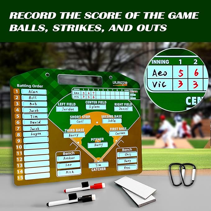 Magnetic Baseball Lineup Board,Baseball Lineup Cards Baseball Lineup