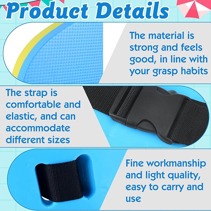 8 Pcs Water Aerobics Set Including Exercise Foam Dumbbells Aquatic Swim Belt Pull Buoy Swim Kickboard Sport Gloves Water Weights Equipment for Aquatic Fitness Weight Loss Fitness Tool