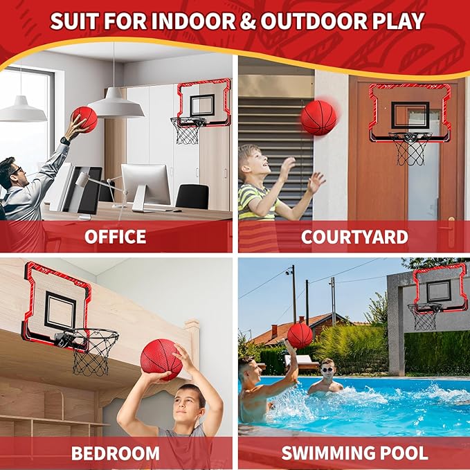 Mini Basketball Hoop Indoor 3 Balls
