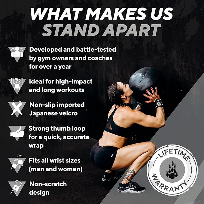 MANIMAL Wrist Wraps for Weightlifting - Professional Wrist Straps for Men and Women - Strength Training, Bodybuilding, Powerlifting, Cross Fit - Eliminate Wrist Pain with Durable Support (Since 2010)