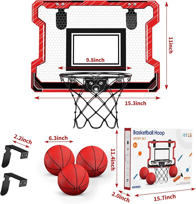 Mini Basketball Hoop Indoor 3 Balls