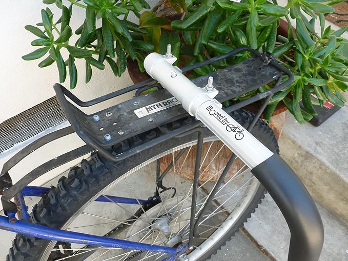 MBB Longboard Bicycle Surfboard Racks, by Moved By Bikes, Compatible with Shortboards, Longboards, and SUP Paddleboards, Quick Release Bars