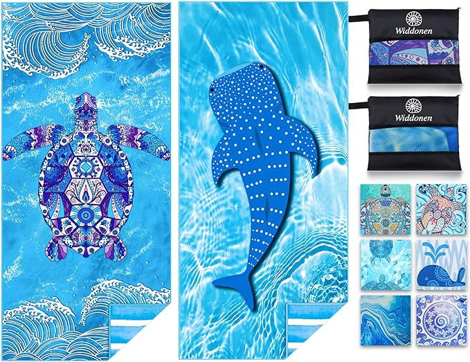 Microfiber Thin Lightweight Beach Towel Sand Free Quick