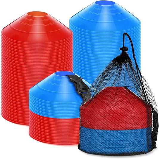 100 Pcs Soccer Training Cones Kit Field Pro