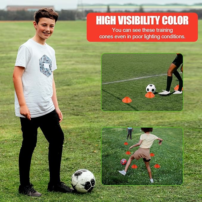 20pcs Soccer Cones for Training