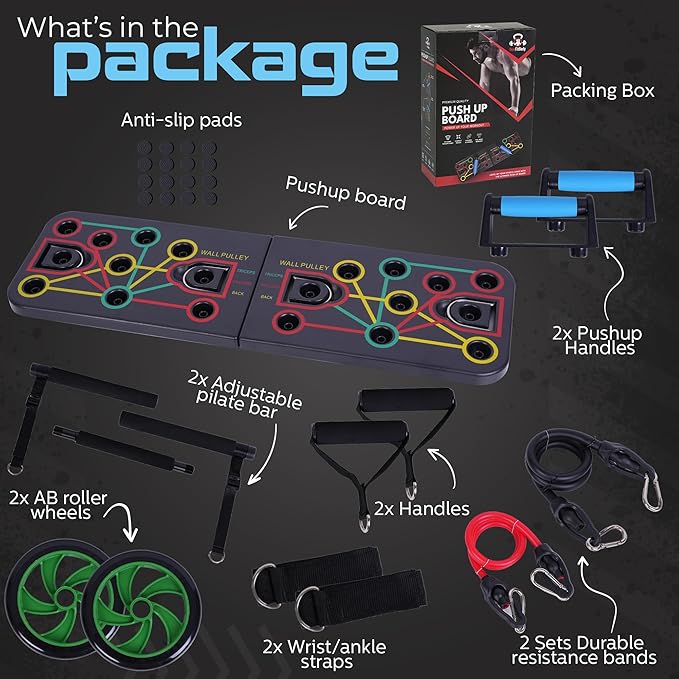 56 in 1 PUSH UP BOARD home gym equipment