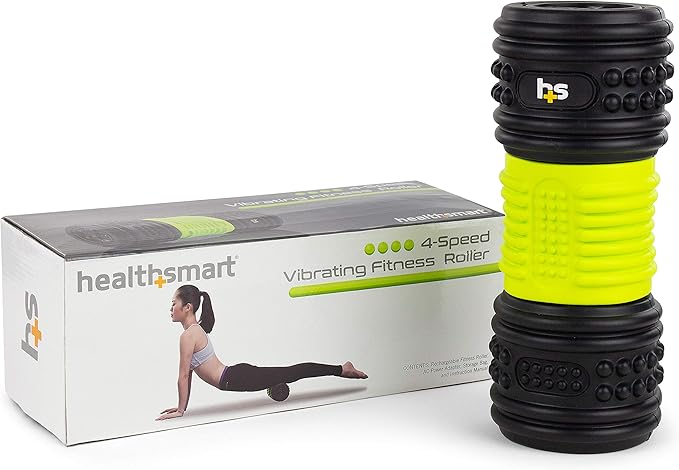 HealthSmart 4-Speed Vibrating Exercise Roller Foam FSA/HSA Eligible