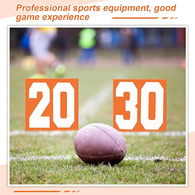 Liliful Set of 11 Football Yard Markers High 12.5 Inch