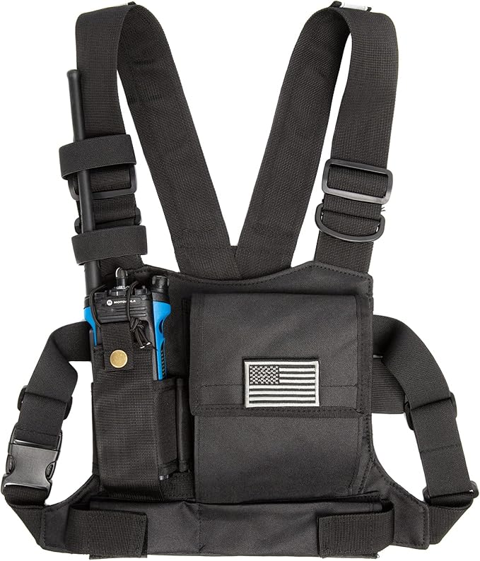 LUITON Radio Chest Harness with Reflective Strips Shoulder