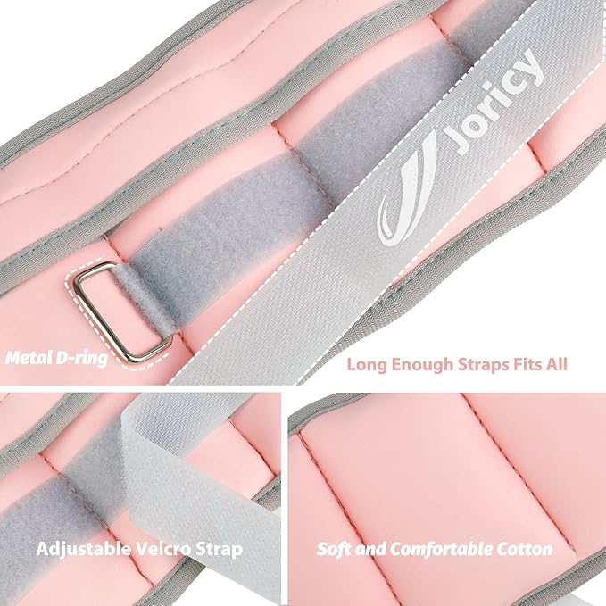 Adjustable Ankle Weights for Women Men Kids 1/2/3/4/5/6/8/10/12/20 1 Pair