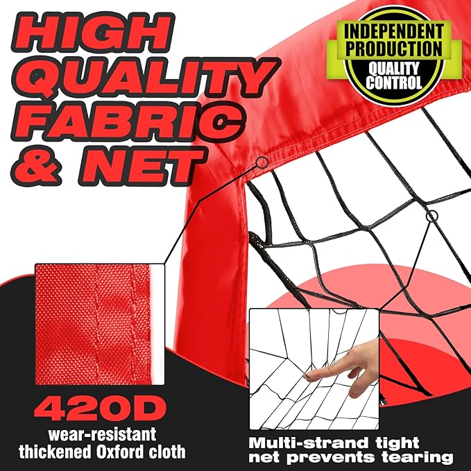 Kids Soccer Goal for Backyard 5×3, 6×4, 6×4, 9×5FT 9×5FT Easy