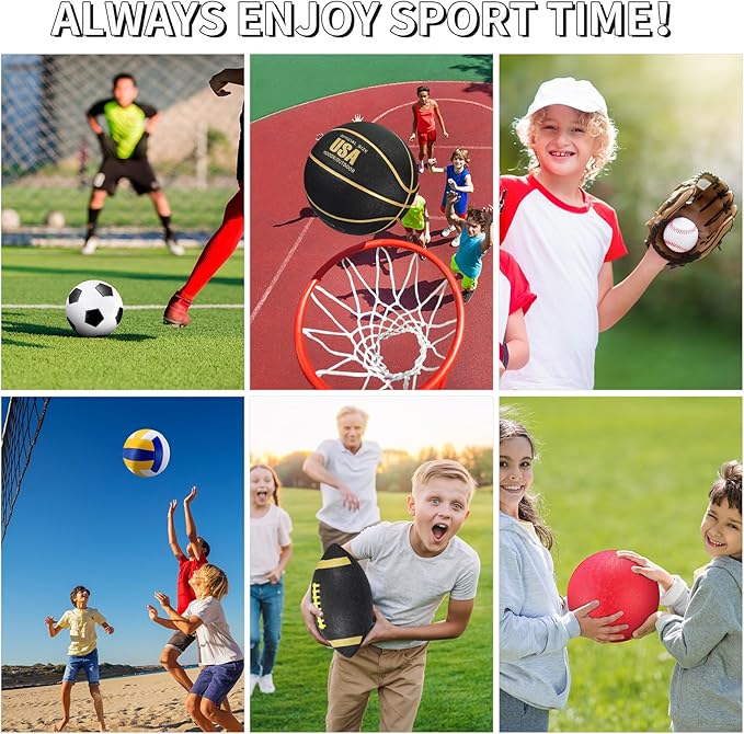 Libima 6 Pcs Multi Sport Ball Set Official