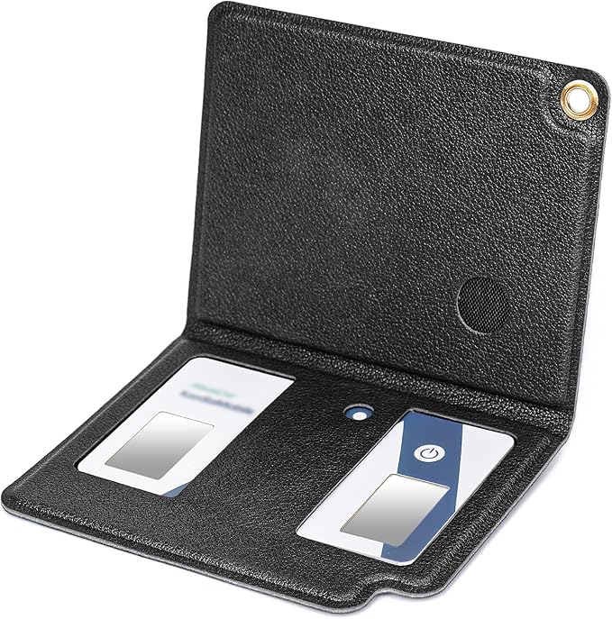 MGZNMTY Portable Hard Travel Case for AliveCor Kardia Mobile Card Heart Rate Monitor/Kardiamobile Card Personal EKG Monitor Devices (Case Only)(Black)