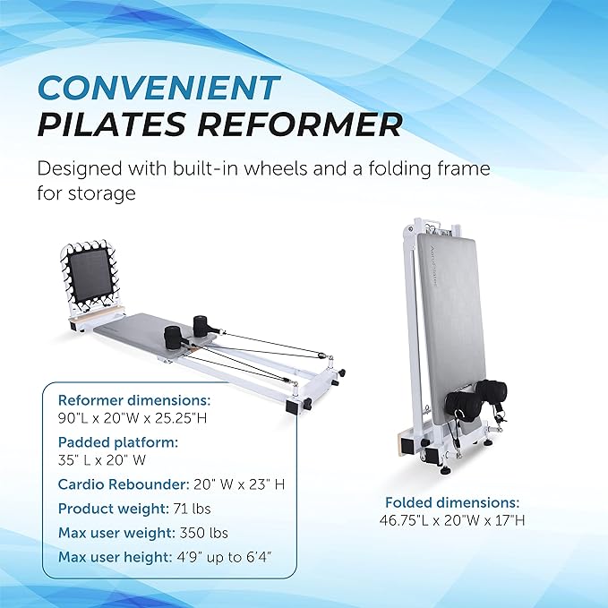 AeroPilates Precision Series Reformer 535 - Pilates Reformer 350 lbs