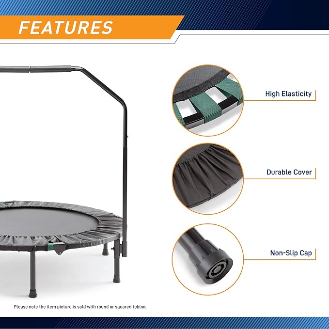 Marcy Trampoline Cardio Trainer with Handle ASG-40 , Black