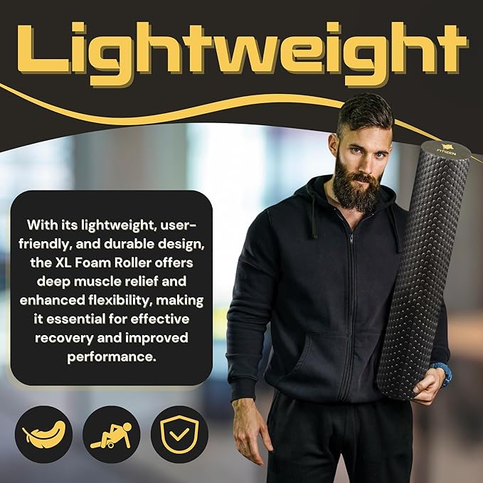 High-Density Foam Muscle Roller – Textured Foam Rollers 35" (FITIZEN 90 x 15 cm)