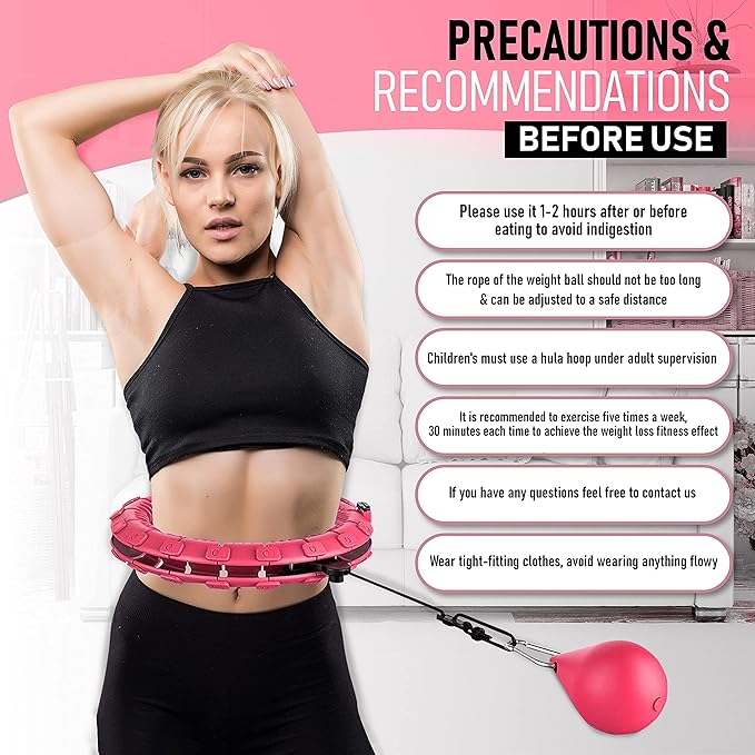 28 Detachable Knots Smart Weighted Hula Hoops