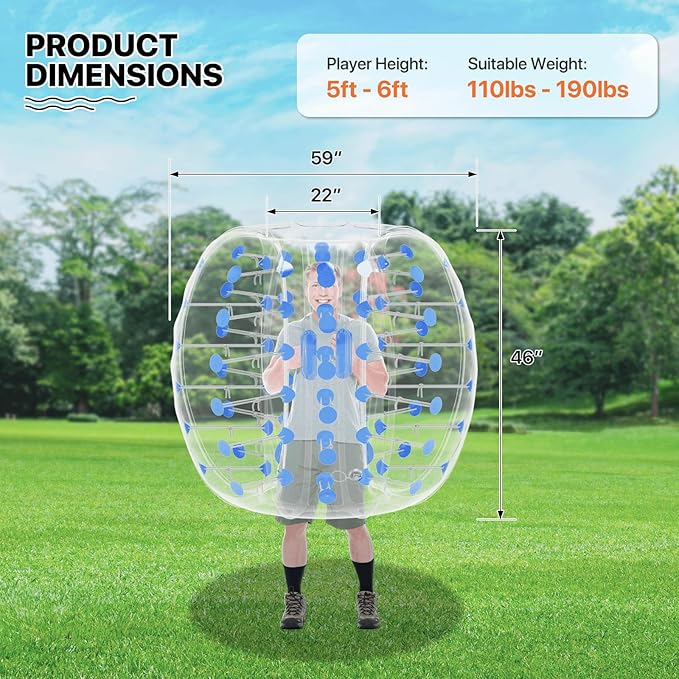 MADOG Inflatable Bumper Ball Body Zorb Ball