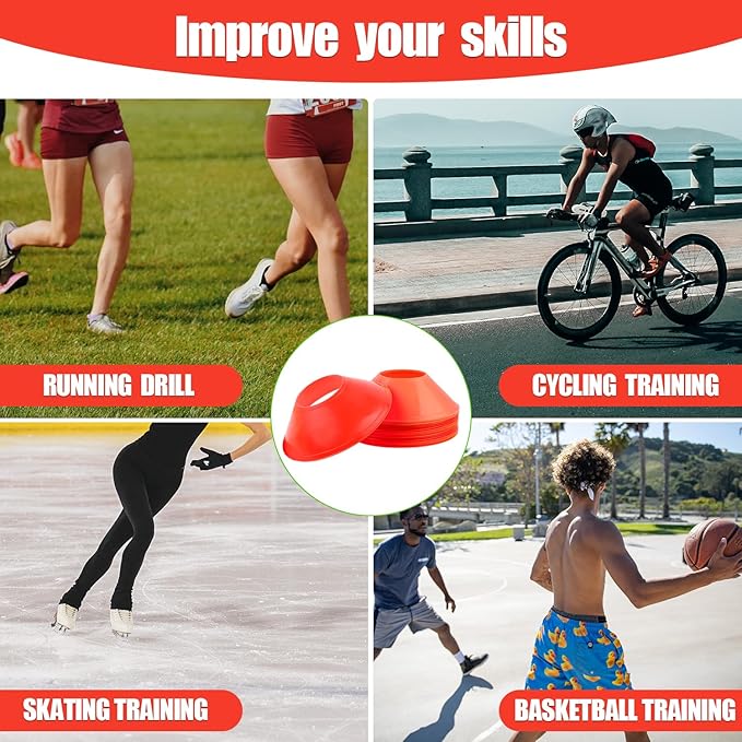 20pcs Soccer Cones for Training