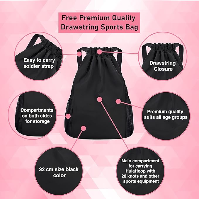 28 Detachable Knots Smart Weighted Hula Hoops