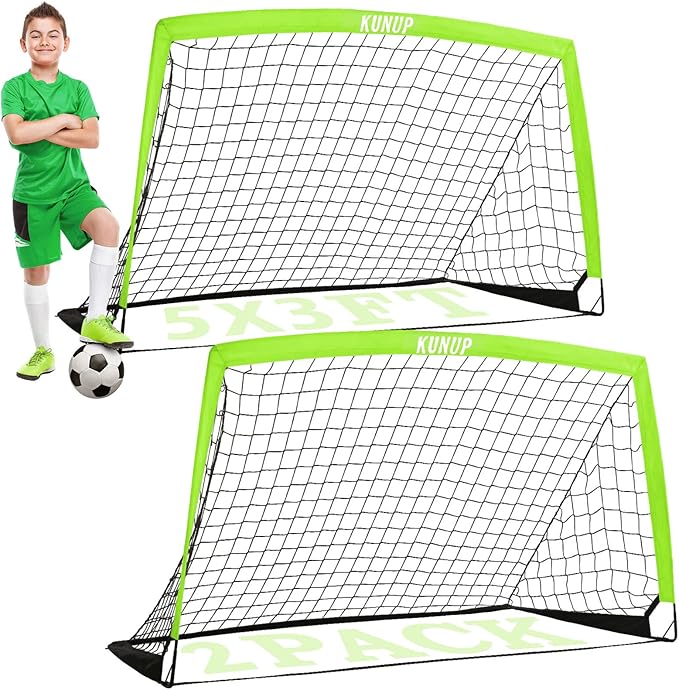 Kids Soccer Goals for Backyard 5×3, 6×4, 6×4, 9×5FT 9×5FT 2 2 Pieces