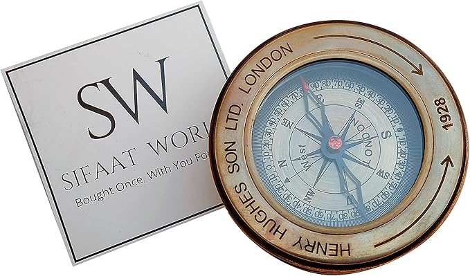 Military Metal Hiking Compass with Field Magnifying Glass