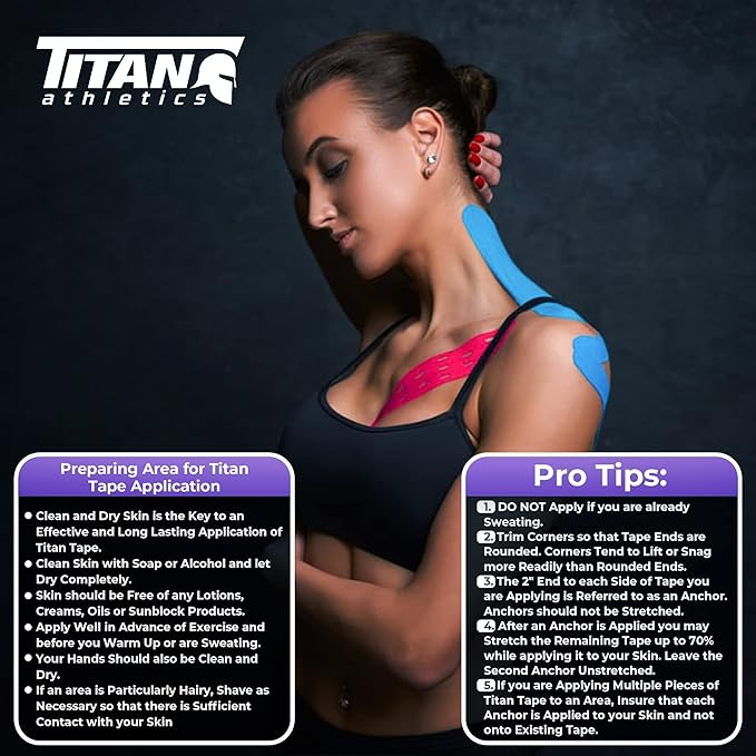 3 Rolls I Uncut I Kinesiology Tape (2 in x 16.4 ft per roll) I Premium Quality I Ideal Support for Joints and Muscles (Stretchable, Breathable & Hypoallergenic) (3 Pack, Blue)