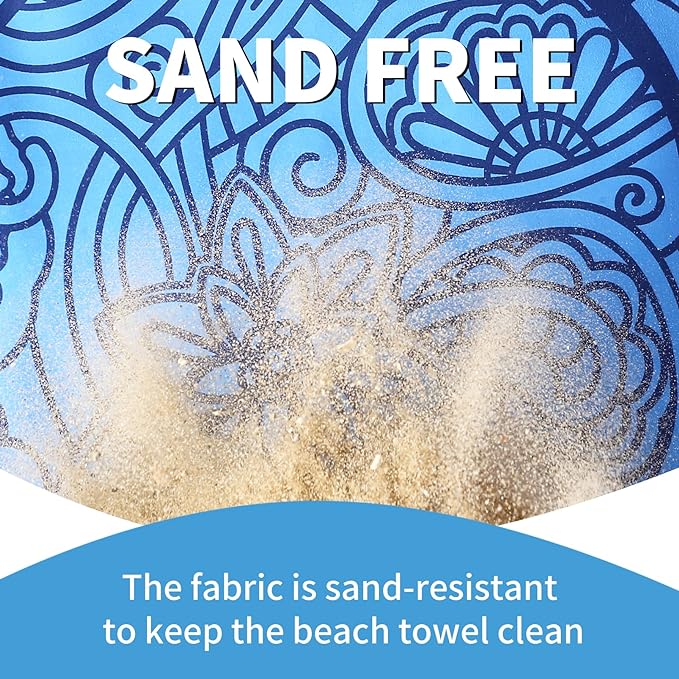 4 Pack Lightweight Thin Beach Towel Oversized 71"x32"