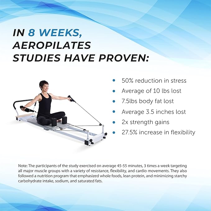 AeroPilates Precision Series Reformer 535 - Pilates Reformer 350 lbs