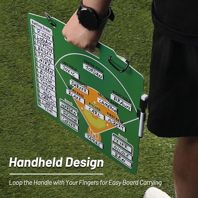Magnetic Baseball Lineup Board for Coach