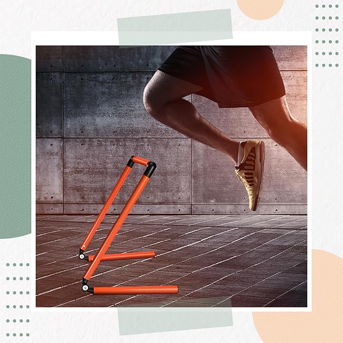 6 Pcs 20/24 Inch Adjustable Speed Training Hurdles
