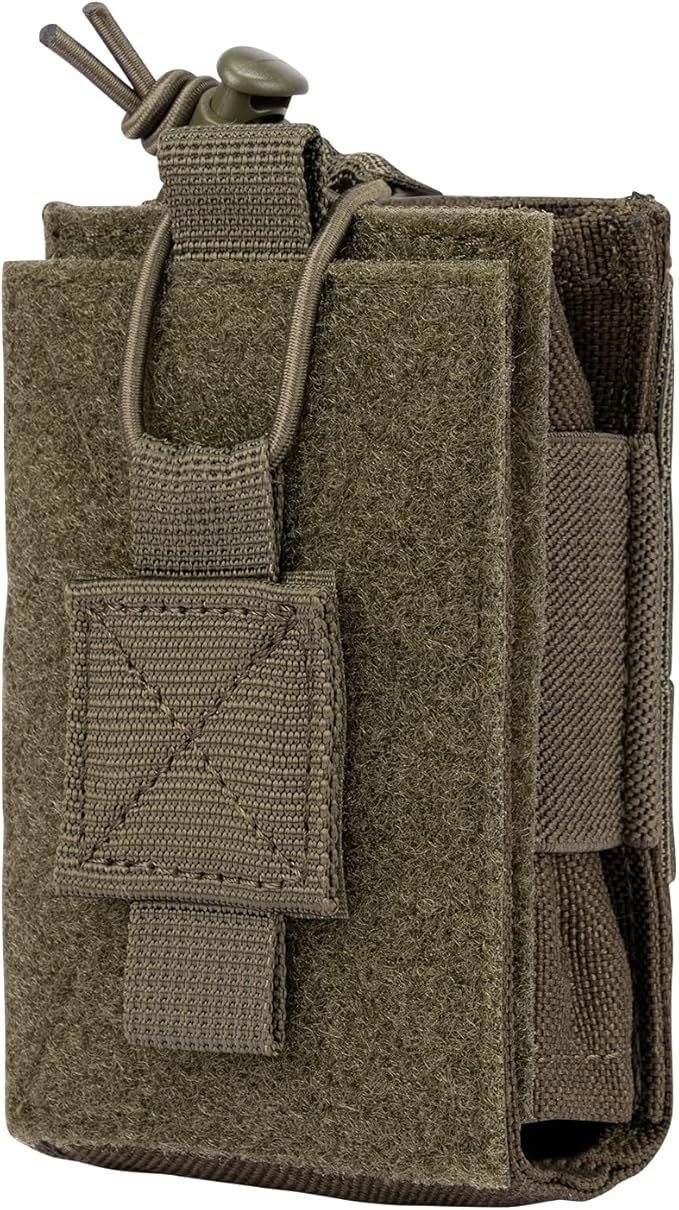 Adjustable Radio Pouch MOLLE Radio Holder for Tactical 5.56mm 7.62mm 7.62mm Magazine