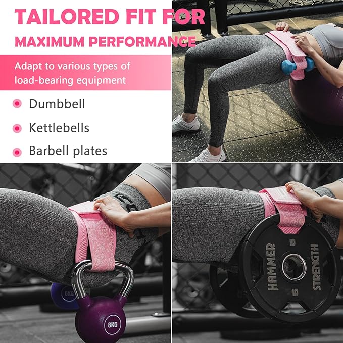 MANUEKLEAR Hip Thrust Belt for Women Glute Training
