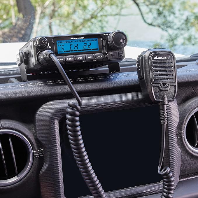 Midland – MXT500-50 Watt GMRS MicroMobile® Two-Way Radio 8 Repeater 2.1dB Unity