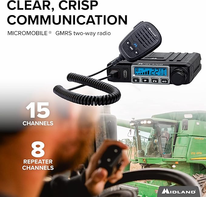 Midland – MXT115AGVP3 - 15 Watt GMRS MicroMobile 3dB gain