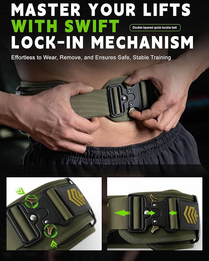 MANUEKLEAR Weight Lifting Belts for Men and Women