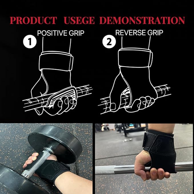 Adjustable Neoprene Padded Wrist straps for Weightlifting,Weight Lifting Straps Gym weight lifting wrist wraps,Gym Accessories for women for Men/Women(Pair)