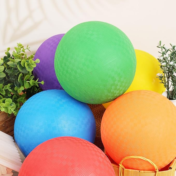 LovesTown Inflatable Playground Ball 8.5 Inch 4 Square