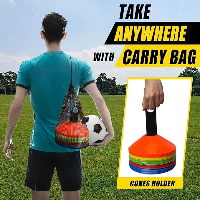 25/50 Pack Disc Cones for Sports 5 Color