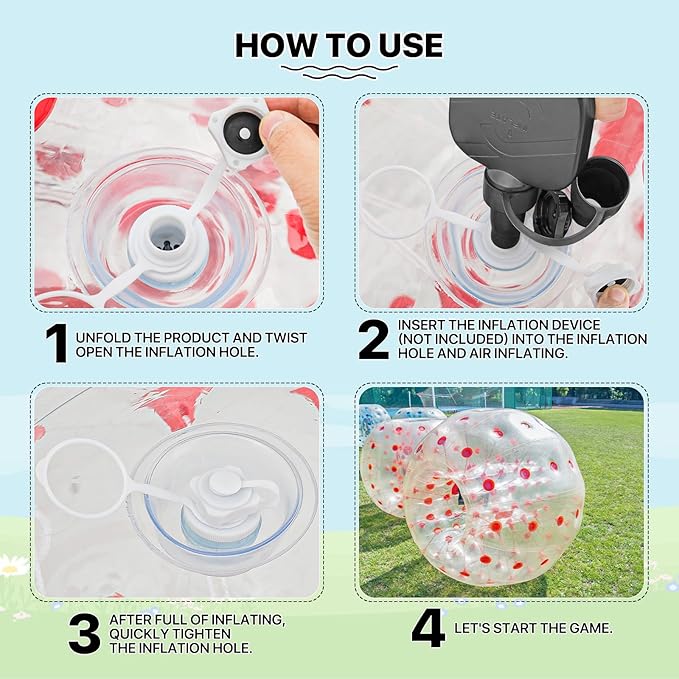 MADOG Inflatable Bumper Ball Body Zorb Ball