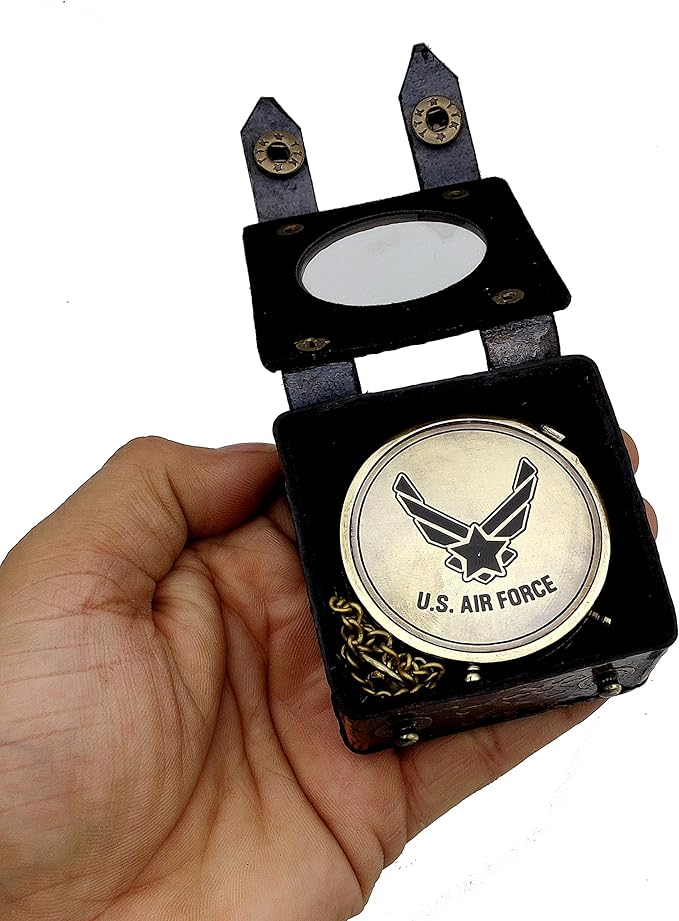 5MoonSun5's US AIR FORCE Engraved Brass Military Compass