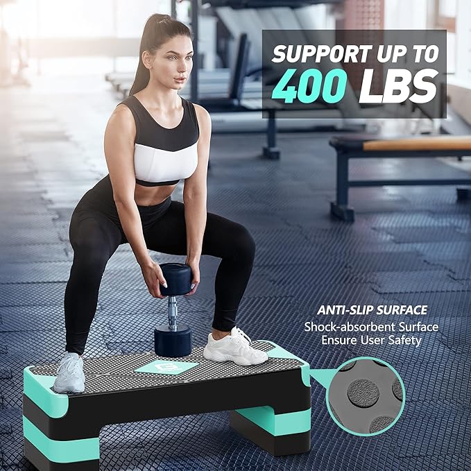 Aerobic Exercise Step 26.5" Step 4†6†6†8†8†Adjustable