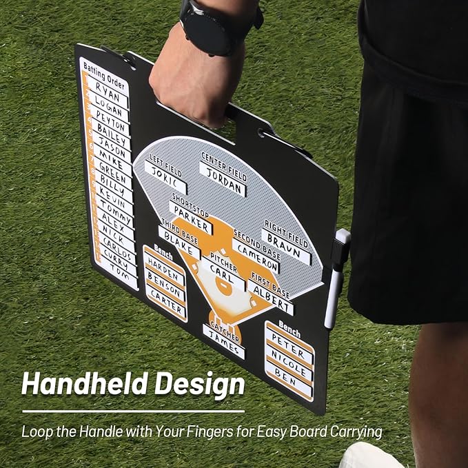 Magnetic Baseball Lineup Board for Coach