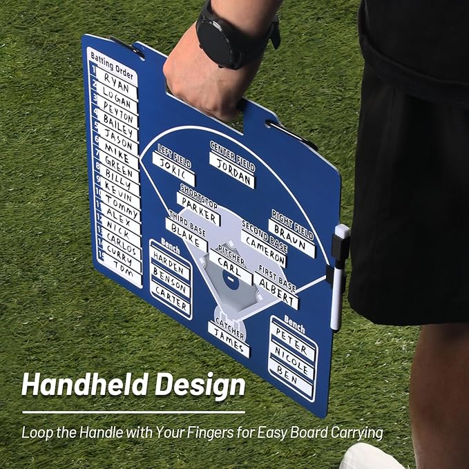 Magnetic Baseball Lineup Board for Coach