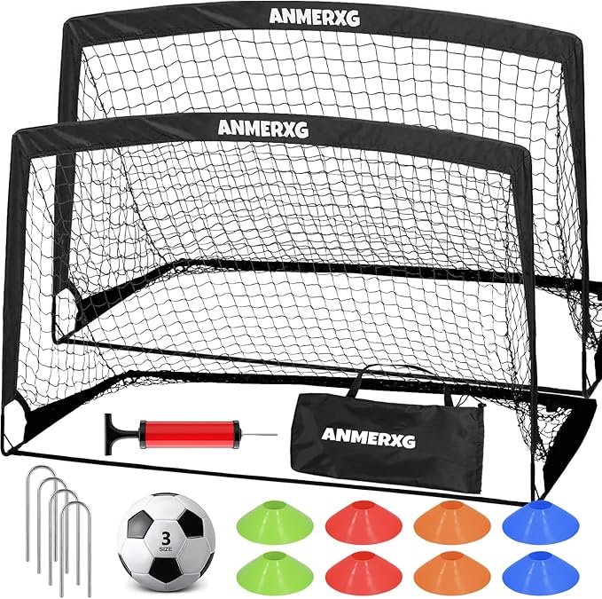 6x4FT / 9x5FT Kids Soccer Goal for Backyard