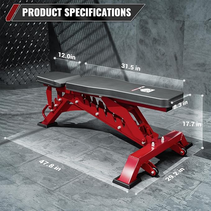 Major Fitness Weight Bench 32 Adjustable
