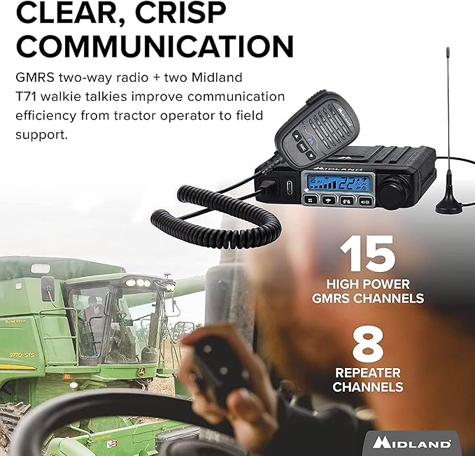 Midland - MicroMobile MXT115 - T71VP3 Farm Radio 15 Watt